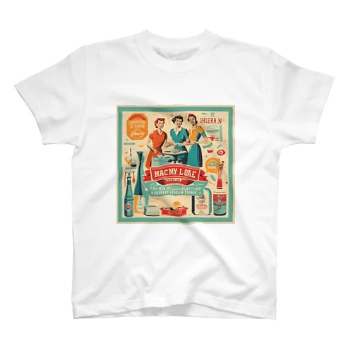 アメリカン　レトロポスター風　ハウスワイフ スタンダードTシャツ