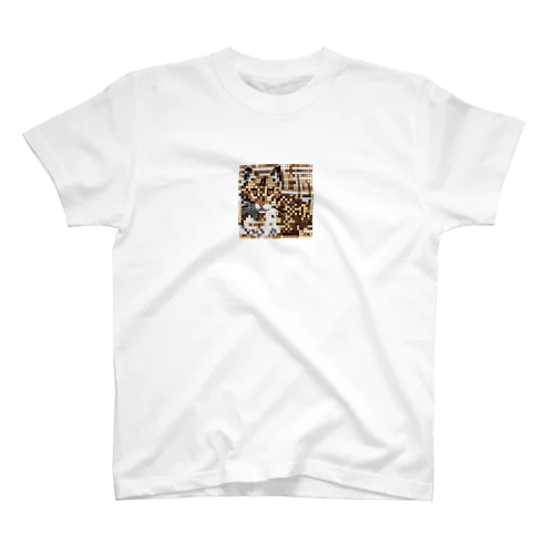 ドット絵のベンガルキャット スタンダードTシャツ