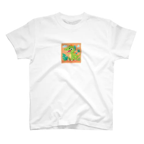 かわいい恐竜のイラストグッズ Regular Fit T-Shirt