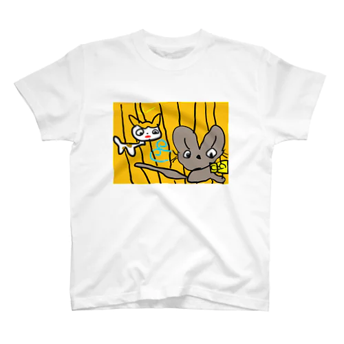 ねこ＆ねずみ スタンダードTシャツ