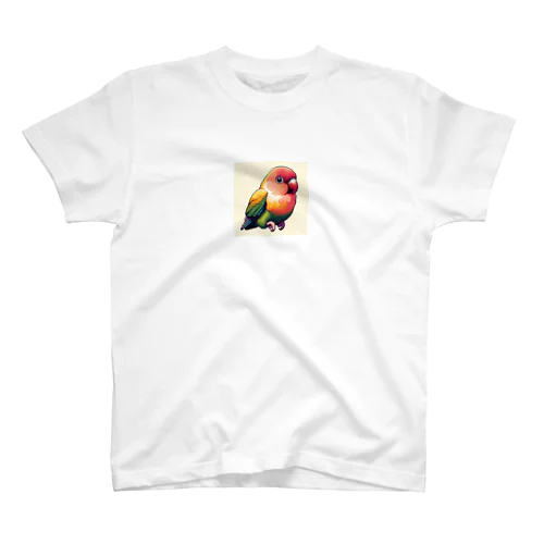 ドット絵　ボタンインコ スタンダードTシャツ