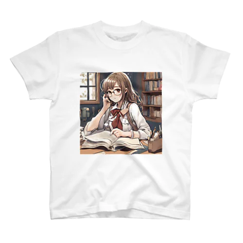 メガネの女子高生　 スタンダードTシャツ