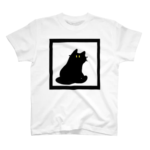 Mikaeri cat (ku-ro) Regular Fit T-Shirt