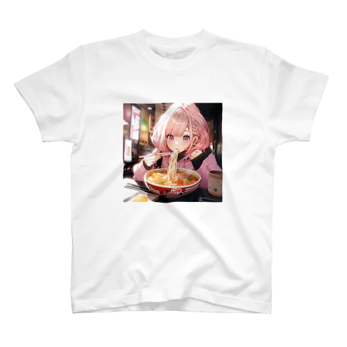 ラーメンをたべる女の子 スタンダードTシャツ