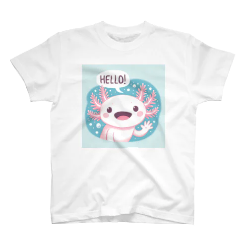 HELLO!ウーパールーパー スタンダードTシャツ