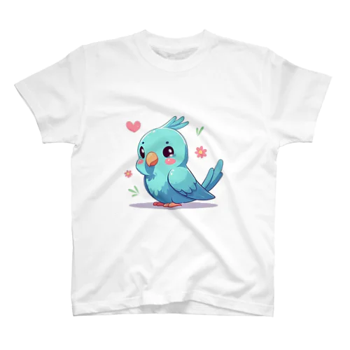 幸せの青いインコちゃん💞 スタンダードTシャツ