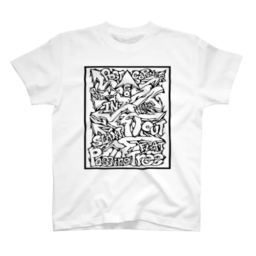 Passing Tree 透過・黒線 スタンダードTシャツ