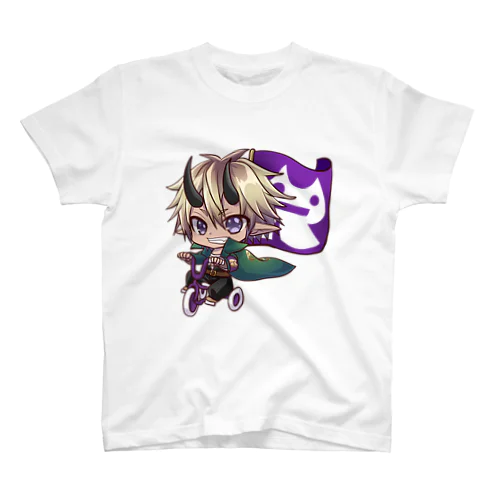 ロキロキ団三輪車アバ雷炎ちゃん スタンダードTシャツ