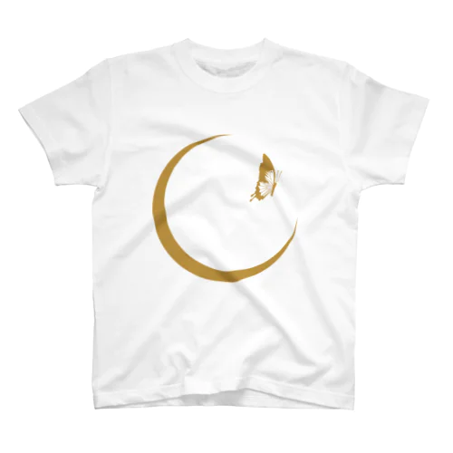 Mooner Butterfly (Gold) Regular Fit T-Shirt