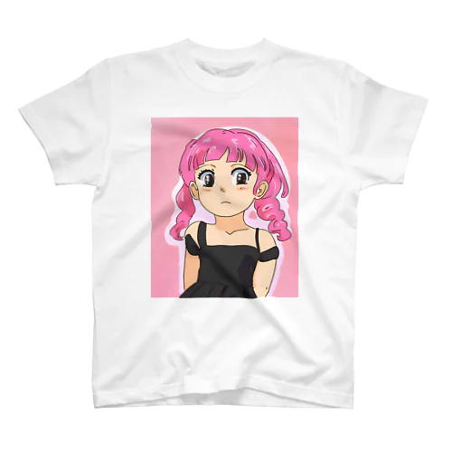 ピンク髪の少女 スタンダードTシャツ