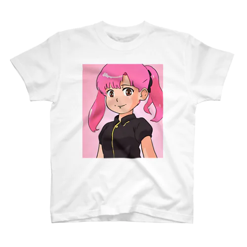 ピンク髪の女の子④ スタンダードTシャツ