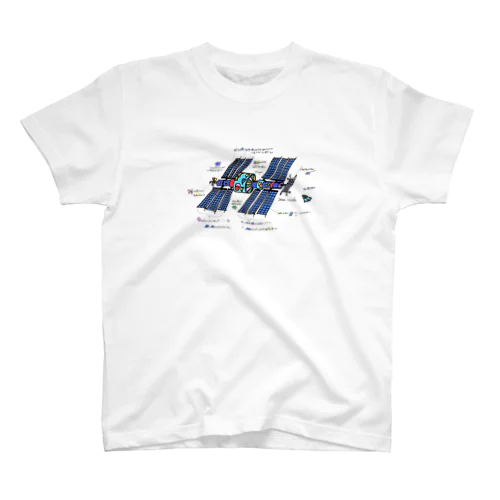 宇宙駅　羽ばたく スタンダードTシャツ