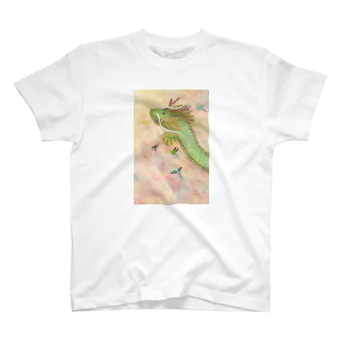 『インコたちと昇り龍』 スタンダードTシャツ