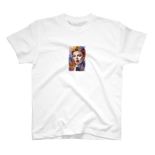 AI「Taylor Swift」水彩 Regular Fit T-Shirt