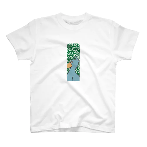 ハシビロコウさん　唐草模様 Regular Fit T-Shirt