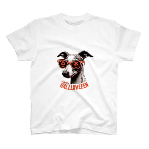 サングラス犬【イタリアングレイハウンド4】（sunglasses-wearing dogs [Italian Greyhound4]） Regular Fit T-Shirt