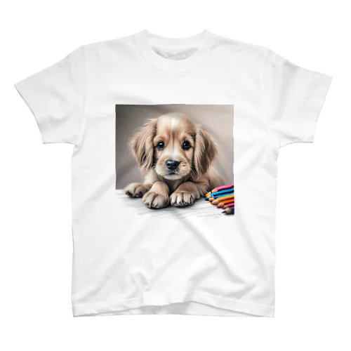 つぶらな瞳の可愛い子犬② Regular Fit T-Shirt