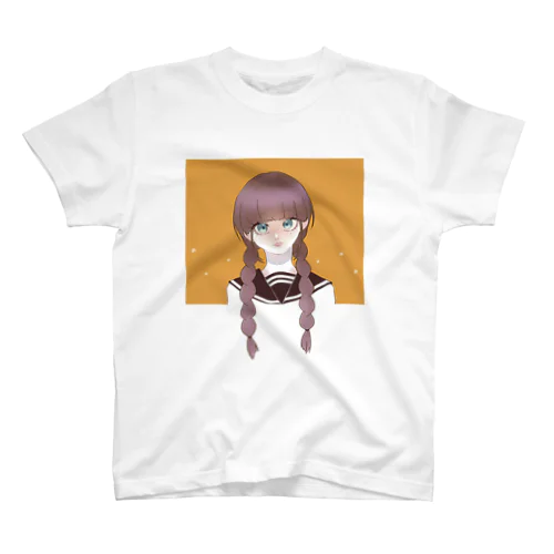 三つ編みのあの子 Regular Fit T-Shirt