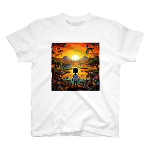 アフリカの大地-希望の朝　スタンダードTシャツ Regular Fit T-Shirt