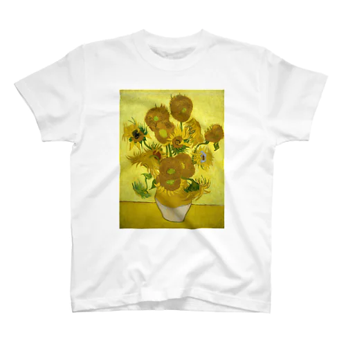 ゴッホ「ひまわり①」　ヴィンセント・ファン・ゴッホの絵画【名画】 Regular Fit T-Shirt