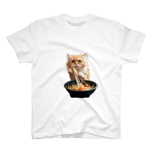 ラーメン大好き猫 スタンダードTシャツ