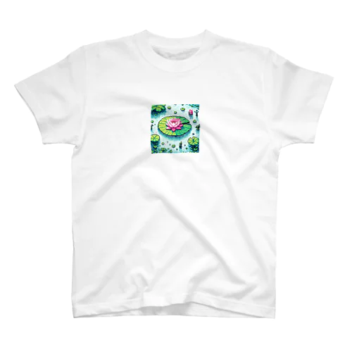 ハスの葉と花びら Regular Fit T-Shirt