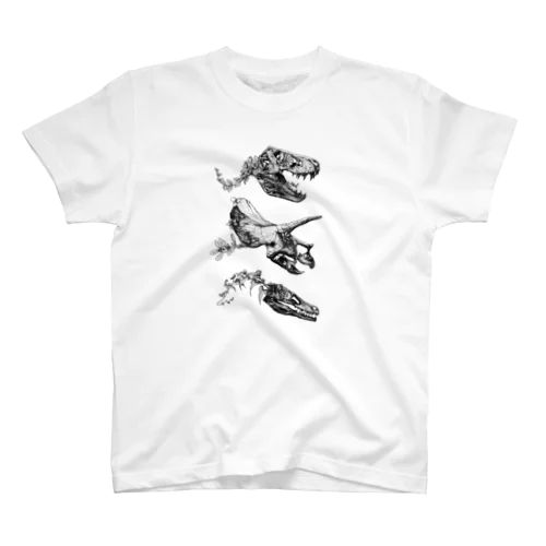 ティラノサウルス トリケラトプス ヴェロキラプトル Regular Fit T-Shirt