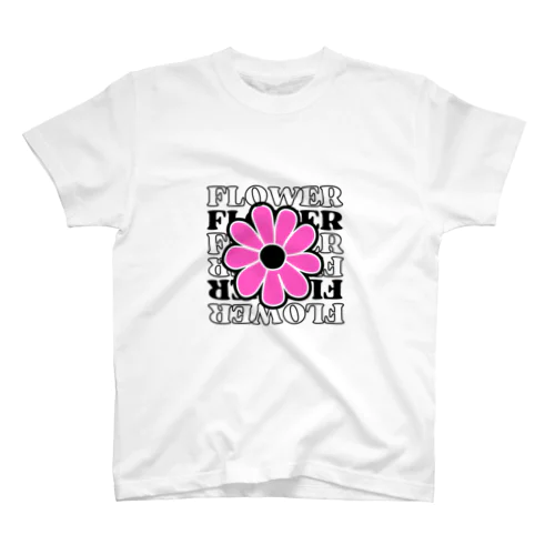 pink flower  Regular Fit T-Shirt