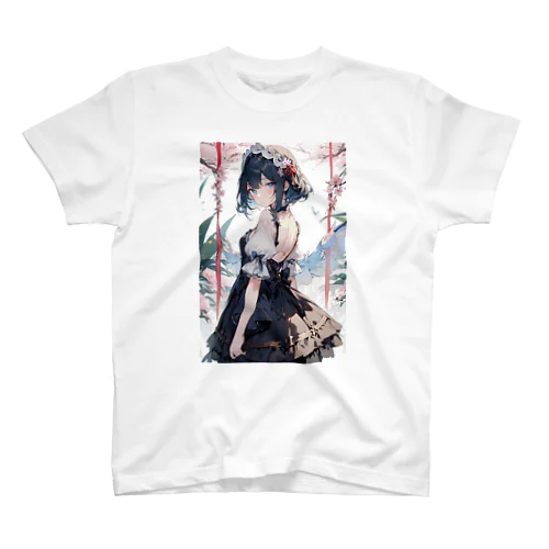 花と少女 Regular Fit T-Shirt