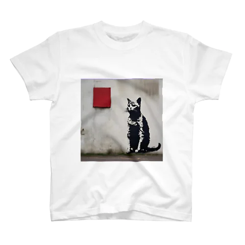 壁画アートの猫 スタンダードTシャツ