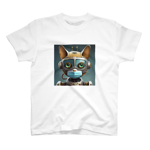 Mask Robot Cat -マスクロボット猫- Regular Fit T-Shirt