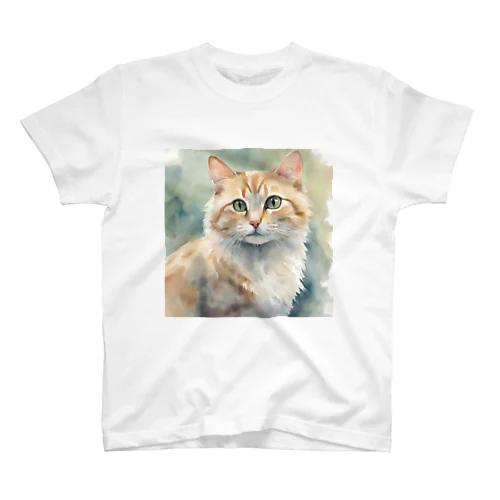 癒しの水彩画子猫　Healing Watercolor Painting: Kitten スタンダードTシャツ