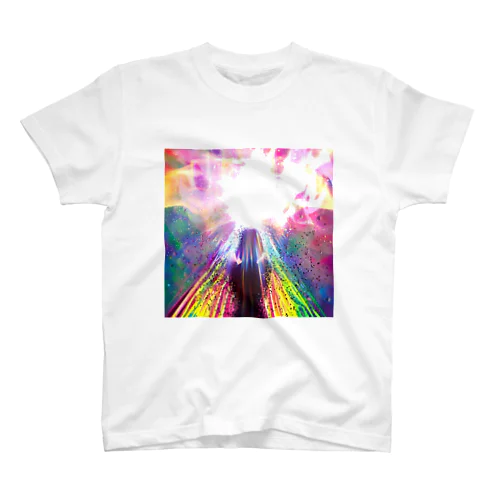 宇宙戦争(AI -Aided & Photoleap used Design)〜真四角 スタンダードTシャツ