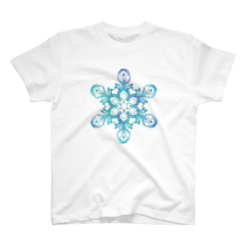 雪の結晶柄02 スタンダードTシャツ