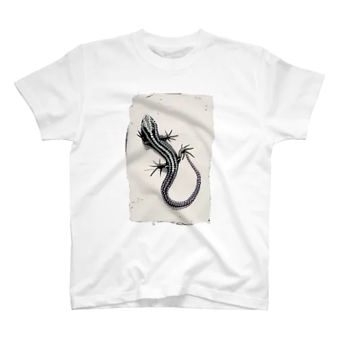 ハナガラカナヘビは自慢のしっぽを◯◯したい スタンダードTシャツ