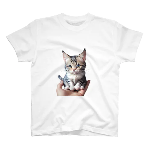 "手のひらの猫"  スタンダードTシャツ