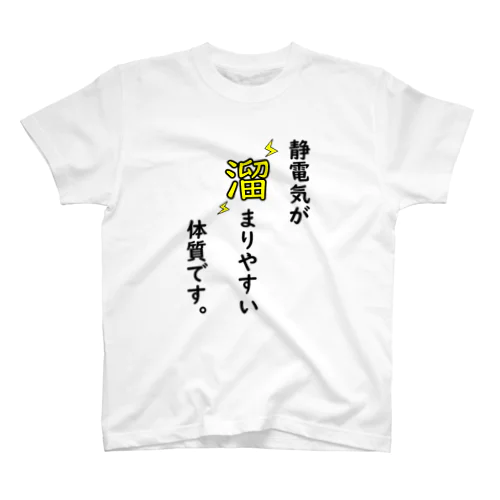 静電気が溜まってる スタンダードTシャツ