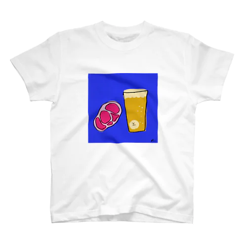 肉とビール スタンダードTシャツ