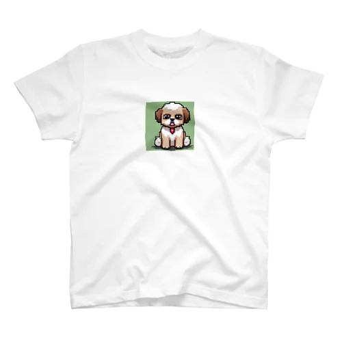 ドット絵シーバシャープーの子犬 スタンダードTシャツ