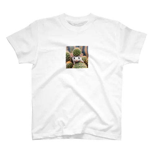 サボテンとネズミちゃん Regular Fit T-Shirt
