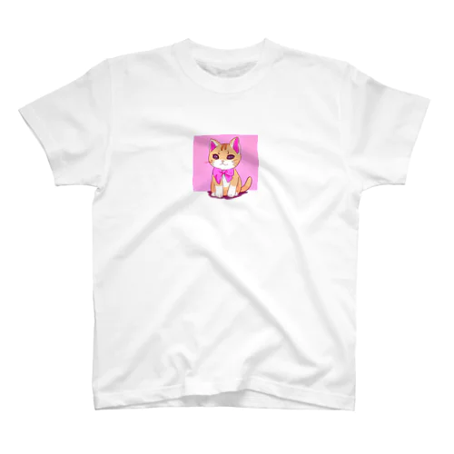 リボン猫ちゃん Regular Fit T-Shirt