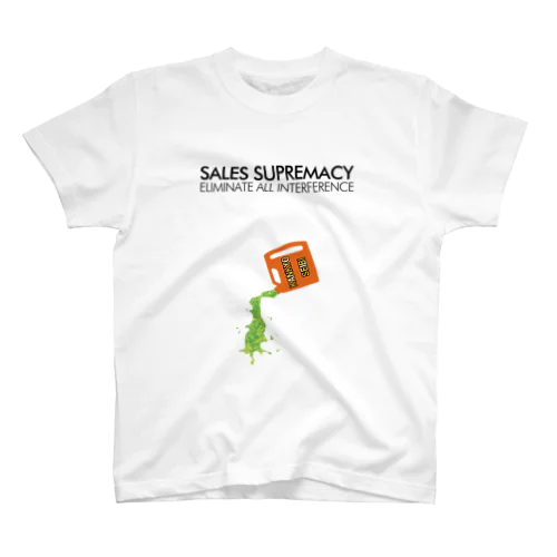売上至上主義 - 環境整備（白） スタンダードTシャツ