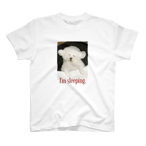 寝たフリ犬 スタンダードTシャツ