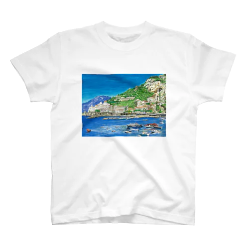 イタリアの港の風景 Regular Fit T-Shirt