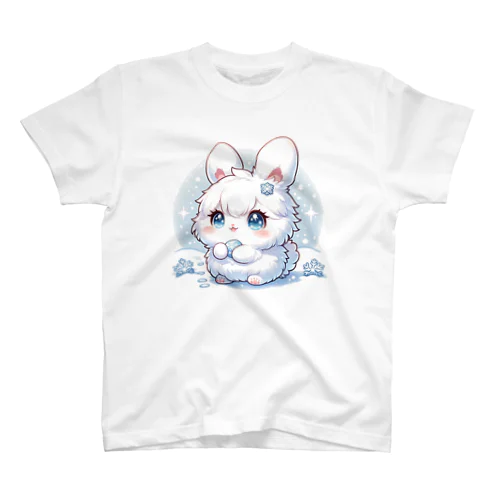 ふんわり雪うさぎちゃん Regular Fit T-Shirt