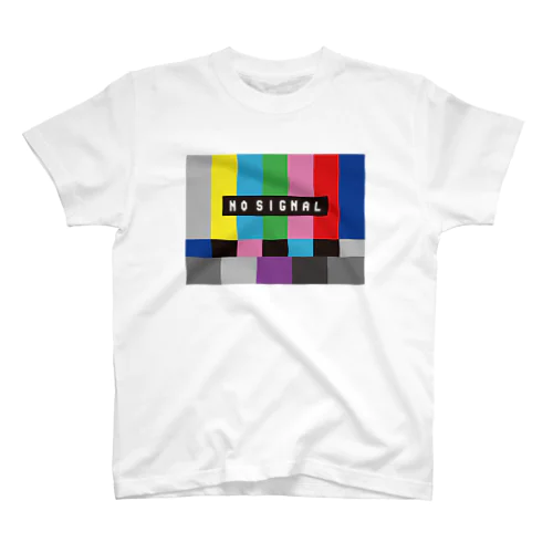 NO SIGNAL【テレビ・テストパターン・レトロデザイン】 スタンダードTシャツ