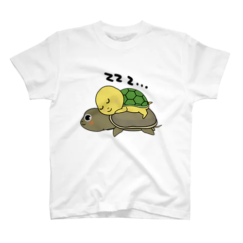 すっぽんと緑亀 Regular Fit T-Shirt