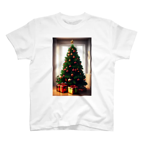 クリスマスギフトとツリー Regular Fit T-Shirt