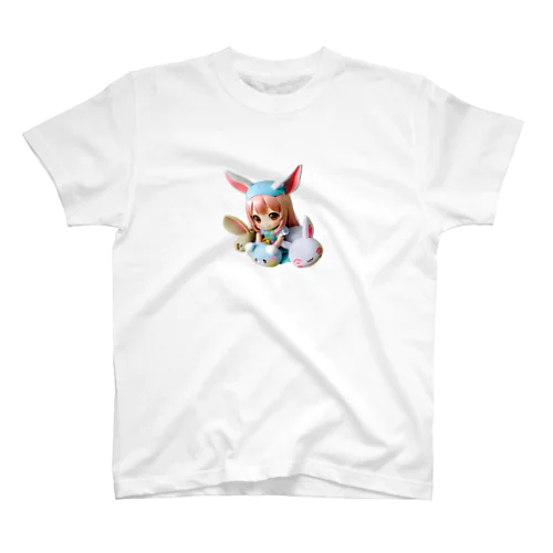 3Dウサ耳ちゃん Regular Fit T-Shirt