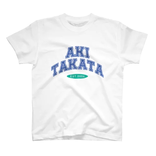 自治体 古着スウェット風　AKITAKATA イエロー スタンダードTシャツ